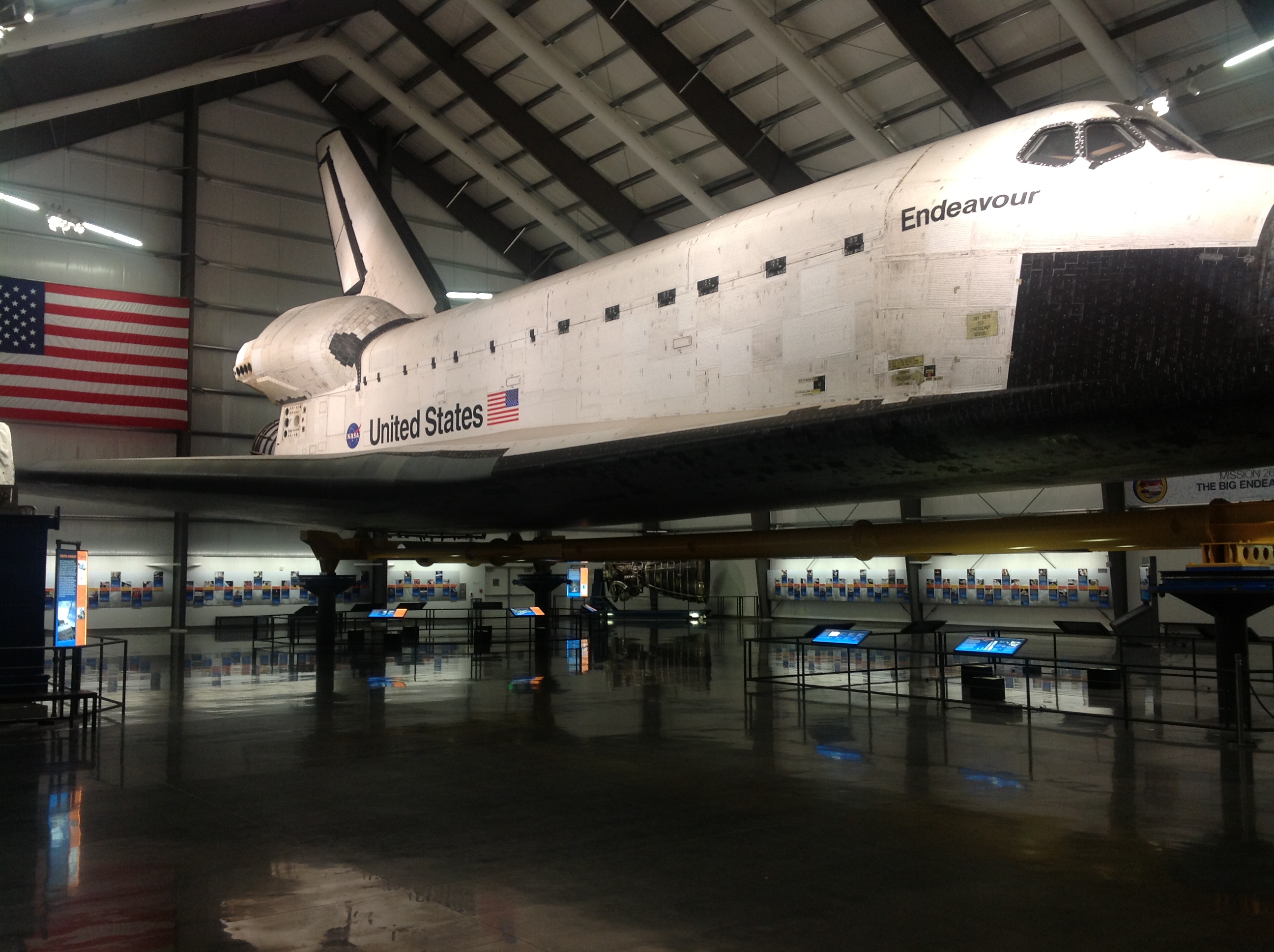 The space shuttle Endeavour.