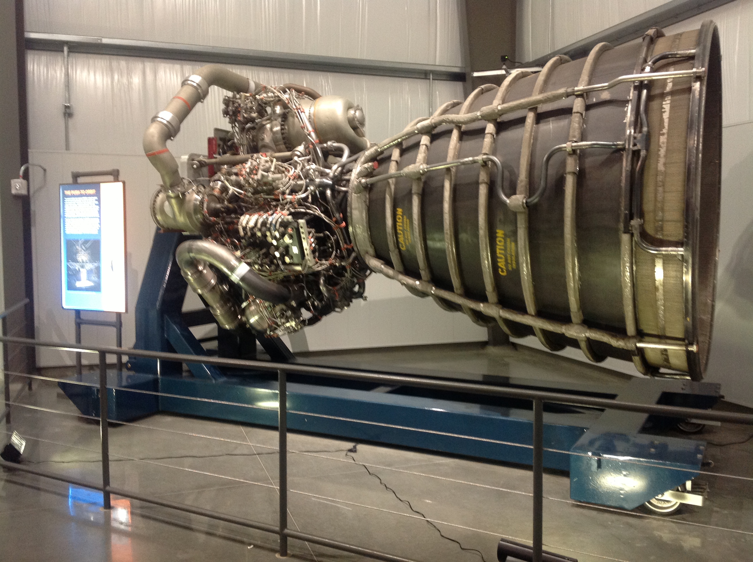 The Space Shuttle Main Engine.