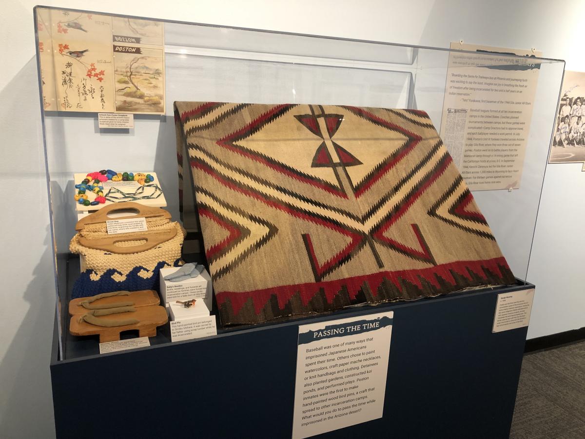 4 During World War II, Native American children attended school in the camps with Japanese American students. This indigenous-made textile was a gift to one of the teachers at Gila River incarceration camp.jpg