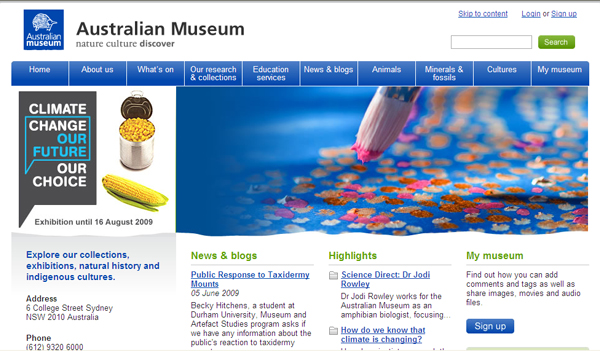 Australian Museum website