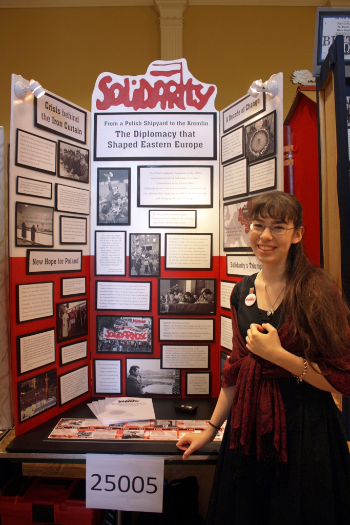Annie Salinas, 17-yeard old, placed first in her division in the 2011 Kenneth E. Behring National History Day Contest